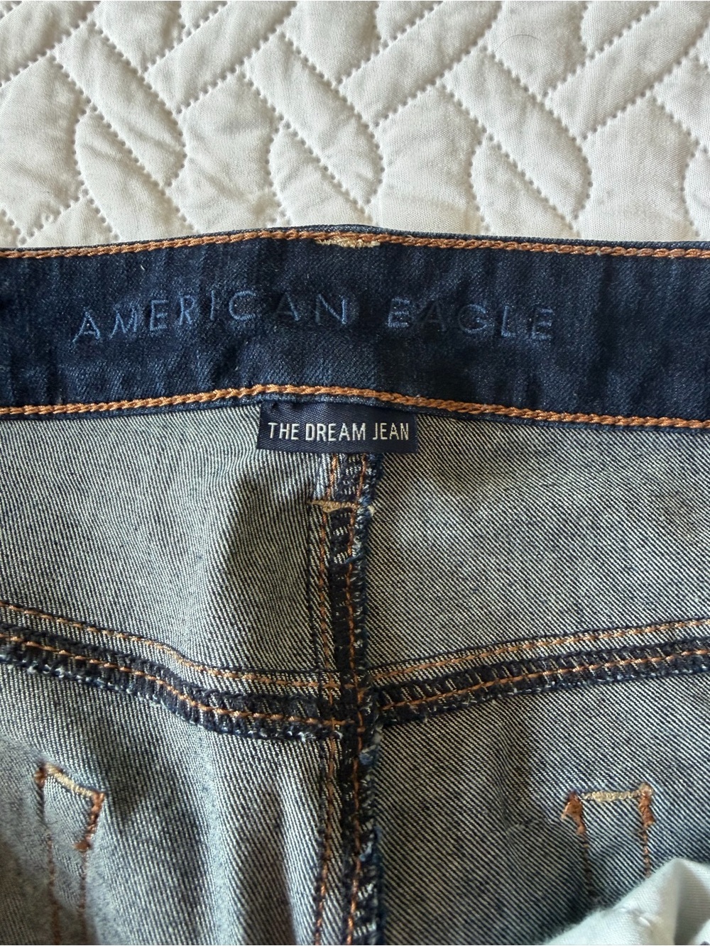 American Eagle Outfitters Dark Indigo High Rise Skinny Dream Jeans - Picture 4 of 4